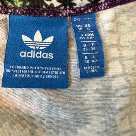 Adidas Originals Crochita Crop Tee Tank Colorful - Small - Picture 5 of 5